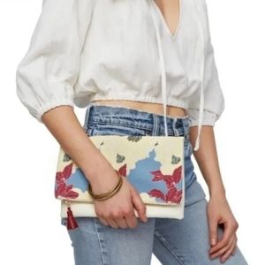 Anthropologie Rachel Pally Bloom Reversible Clutch NWOT With Dust Bag Limited